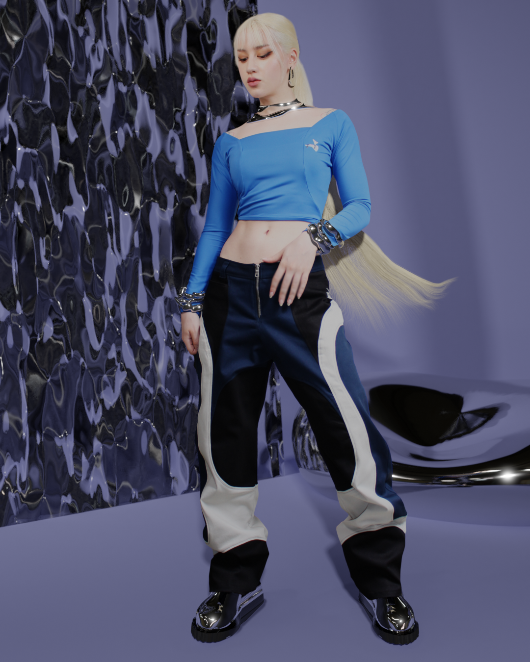 Auberon Pants Blue