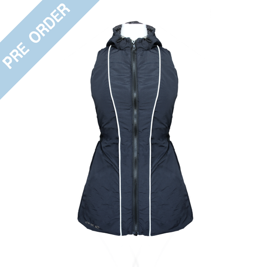 ARC HOODED DRESS VEST