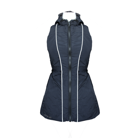 ARC HOODED DRESS VEST