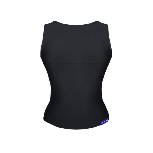 Black tank top on a white background